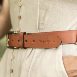 Pampeano Belts|Belts<Plain Leather Belt Abuelo