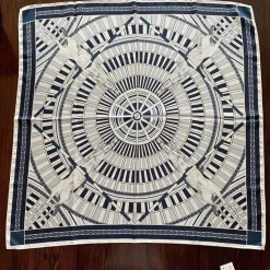 Sally Chapman Collection Scarves<Silk Scarf Palais De Paris Navy