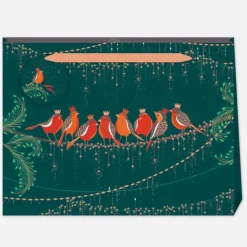 Charles Michie Homeware<Sara Miller London Rows of Robins Large Gift Bag