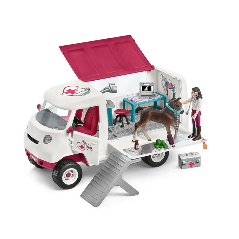 Schleich Toys<Horse Club Mobile Vet with Hanoverian Foal