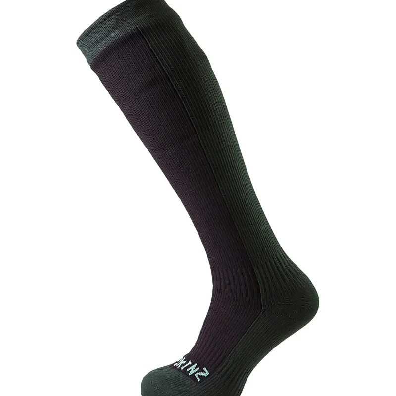 SealSkinz Socks|Socks<Hiking Mid Knee Black/Racing Green
