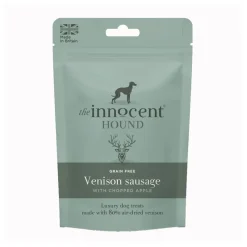 Trilanco Dog Treats|Dog Treats<The Innocent Hound Venison Sausage with Chopped Apple Treats