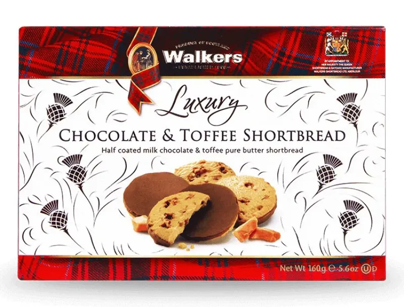 Walkers Food<Milk Chocolate & Toffee Shortbread 160g