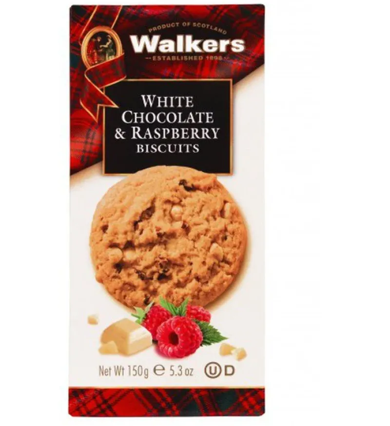 Walkers Food<White Chocolate & Raspberry Biscuits 150g