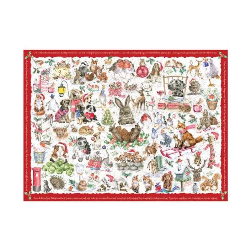 Wrendale Toys<Country Set Christmas Puzzle
